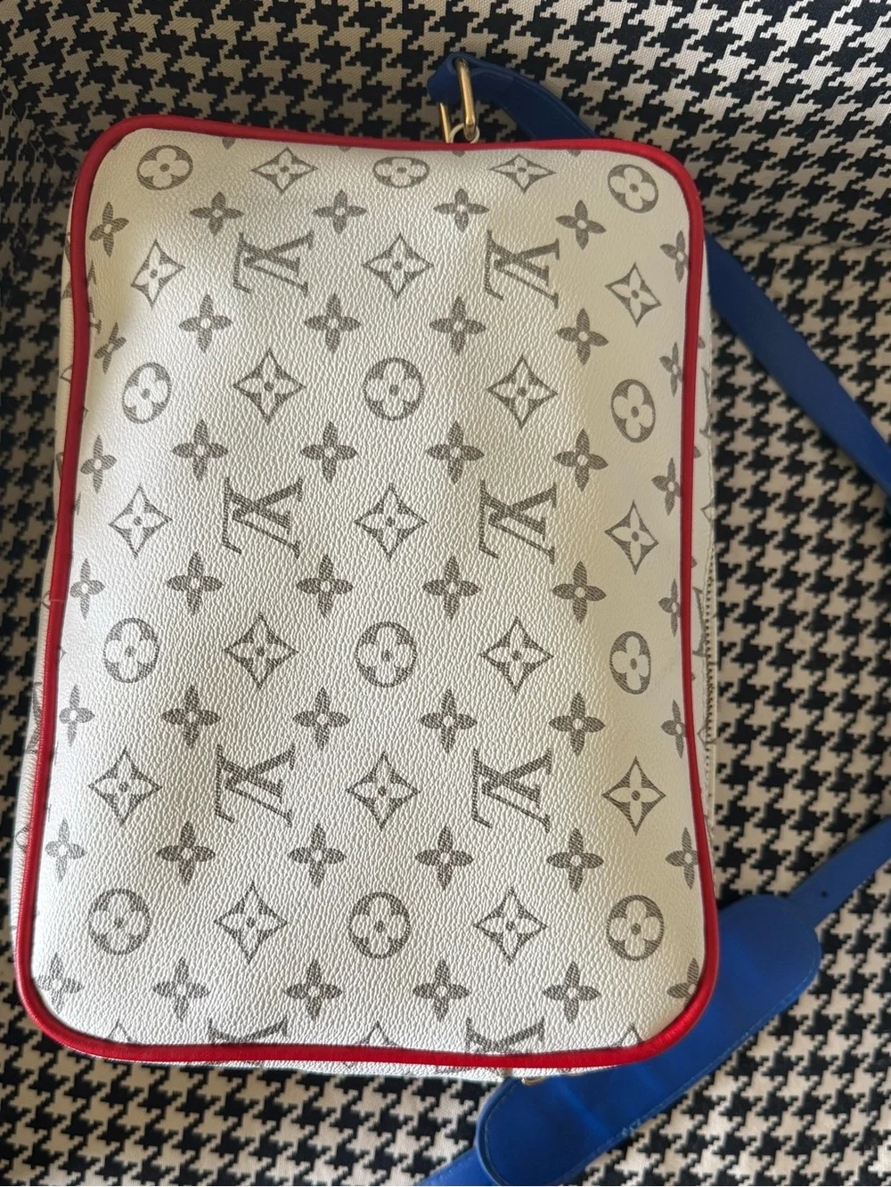 Louis Vuitton NBA Monogram Bag with Blue Strap